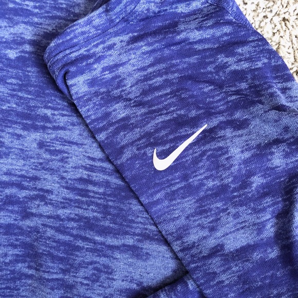 Nike boatneck long sleeve tshirt in purple - Picture 2 of 5